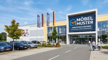 Außenansicht des Möbelhauses